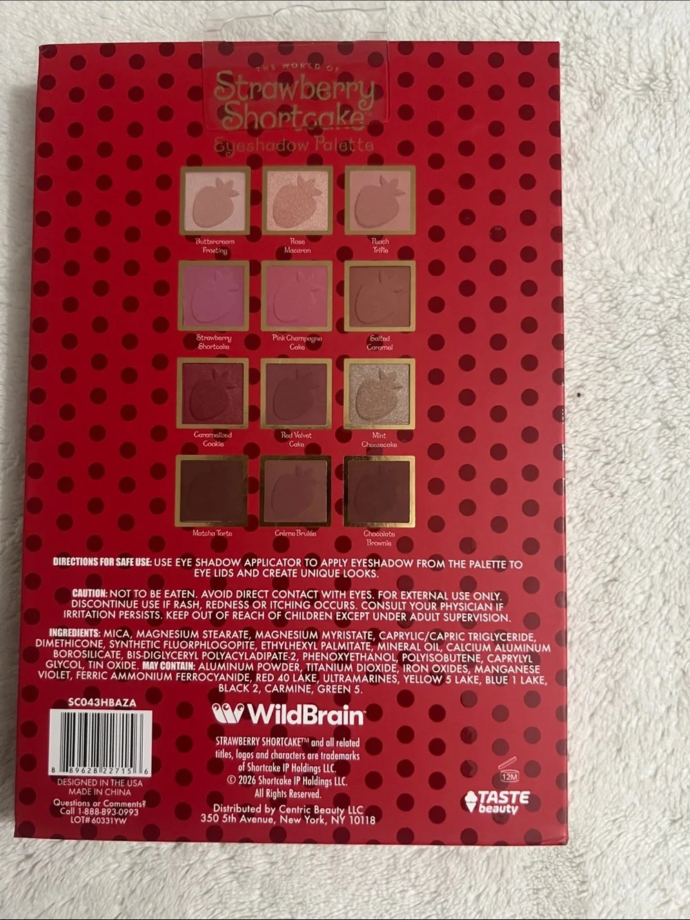 Strawberry Shortcake Women Eyeshadow Palette - Red / Pink